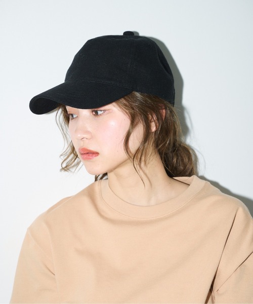 FREE'S MART（フリーズマート）の「リネンライクキャップ（キャップ・レディース・ブラック/ブラウン/ホワイト・ﾌﾘ-）」の5枚目の写真