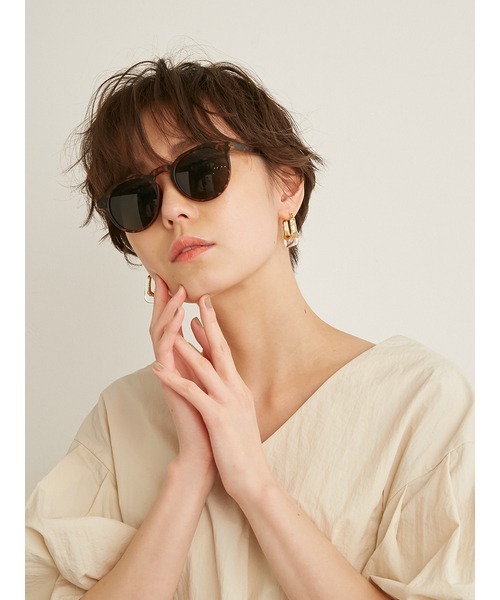 emmi（エミ）の「【emmi atelier】ベーシックサングラス（サングラス・レディース・ブラック/ブラウン・FREE）」の10枚目の写真