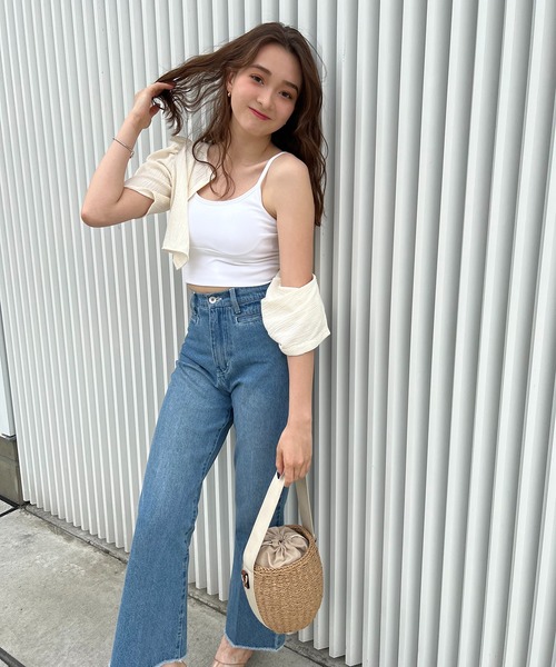 one after another NICE CLAUP（ワンアフターアナザーナイスクラップ）の「マルチウェイキャミワンピースセット（ワンピース・レディース・アイボリー/ブラック/ブラック系その他/オレンジ系その他・FREE）」の16枚目の写真