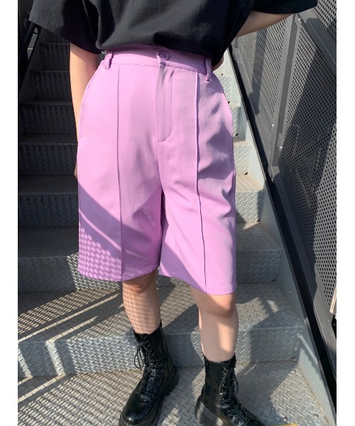 WC(ダブル シー)の「カラーショートパンツ(その他パンツ・レディース・ブラック/オレンジ/グリーン/ライトパープル・FREE)」の1枚目の写真