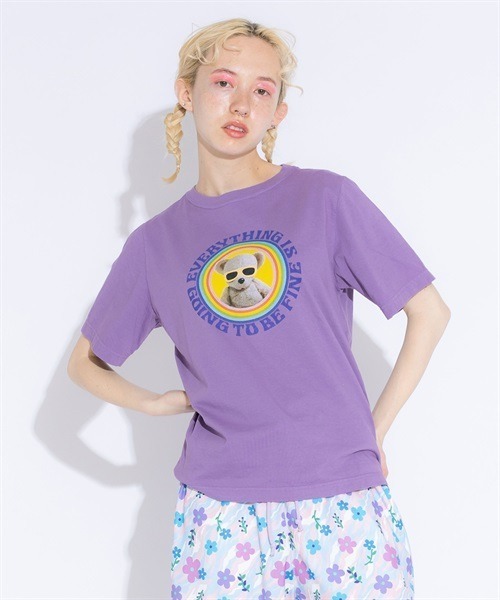 Candy Stripper（キャンディストリッパー）の「BE FINE Tシャツ（Tシャツ/カットソー・レディース・ラベンダー/ブラック/オフホワイト・2/4/3）」の4枚目の写真