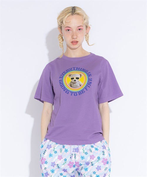 Candy Stripper（キャンディストリッパー）の「BE FINE Tシャツ（Tシャツ/カットソー・レディース・ラベンダー/ブラック/オフホワイト・2/4/3）」の5枚目の写真