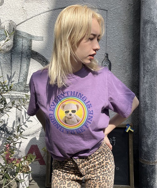 Candy Stripper（キャンディストリッパー）の「BE FINE Tシャツ（Tシャツ/カットソー・レディース・ラベンダー/ブラック/オフホワイト・2/4/3）」の18枚目の写真