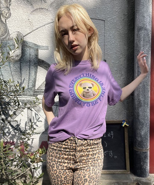 Candy Stripper（キャンディストリッパー）の「BE FINE Tシャツ（Tシャツ/カットソー・レディース・ラベンダー/ブラック/オフホワイト・2/4/3）」の16枚目の写真