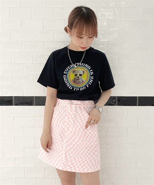 Candy Stripper（キャンディストリッパー）の「BE FINE Tシャツ（Tシャツ/カットソー・レディース・ラベンダー/ブラック/オフホワイト・2/4/3）」の19枚目の写真
