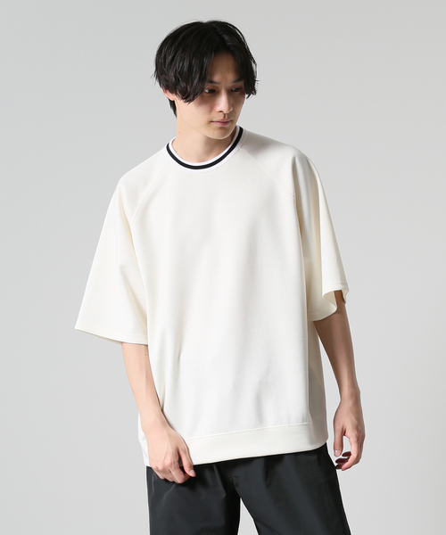 JOURNAL STANDARD(ジャーナルスタンダード)の「ダンボールトリムスウェット(スウェット・メンズ・ホワイト系その他/グリーン/ネイビー/ベージュ・MEDIUM/LARGE)」の2枚目の写真