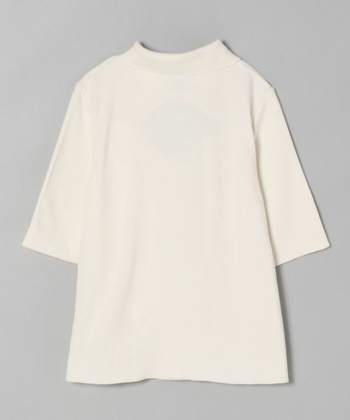 JEANASIS（ジーナシス）の「フロントオープンリブT5S/287011（Tシャツ/カットソー・レディース・ブラック/オフホワイト・FREE）」の5枚目の写真
