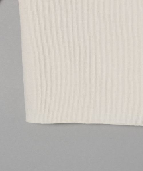 JEANASIS（ジーナシス）の「フロントオープンリブT5S/287011（Tシャツ/カットソー・レディース・ブラック/オフホワイト・FREE）」の10枚目の写真