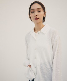 ランデブー　ブラウス　白 RANDEBOO（ランデブー）の「Front frill blouse（シャツ/ブラウス
