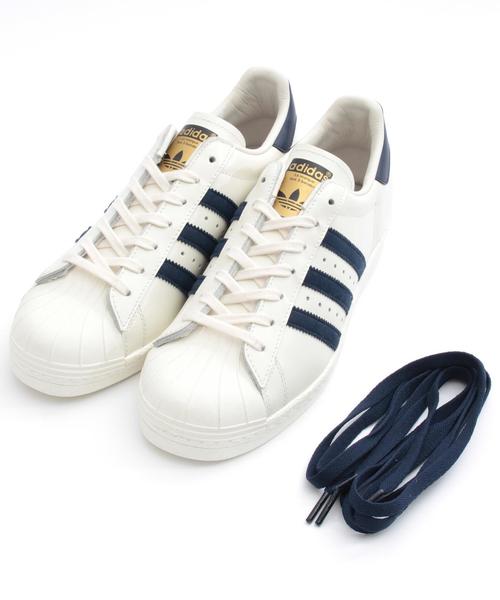 ODETTE E ODILE（オデットエオディール）の「アディダス/adidas SUPER-STAR80s（スニーカー・レディース・ネイビー・23cm/23.5cm/24cm/24.5cm）」の2枚目の写真