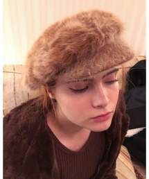 epine | mohair fur casquette(キャスケット)