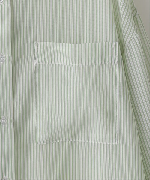 RAY CASSIN(レイカズン)の「ストライプシアーシャツ(シャツ/ブラウス・レディース・ピンク/グリーン/ネイビー・FREE)」の14枚目の写真