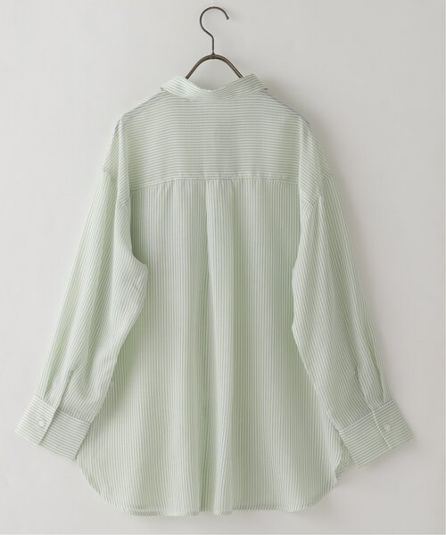 RAY CASSIN(レイカズン)の「ストライプシアーシャツ(シャツ/ブラウス・レディース・ピンク/グリーン/ネイビー・FREE)」の18枚目の写真
