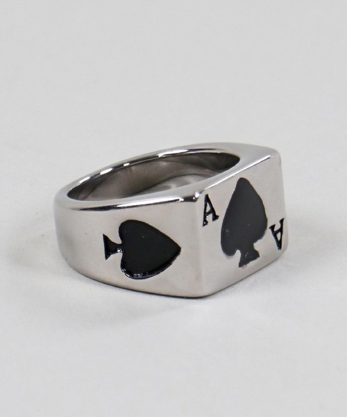 SPINNS（スピンズ）の「トランプモチーフ デザインリング（リング・メンズ・ゴールド/シルバー・16）」の5枚目の写真