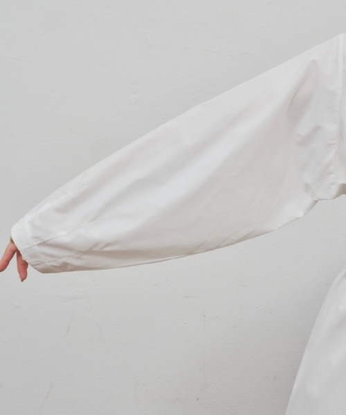 VANNIE U(ヴァニーユー)の「ウエストリブギャザーチュニック/ミニブラウス(シャツ/ブラウス・レディース・ホワイト/ブラック・FREE)」の20枚目の写真