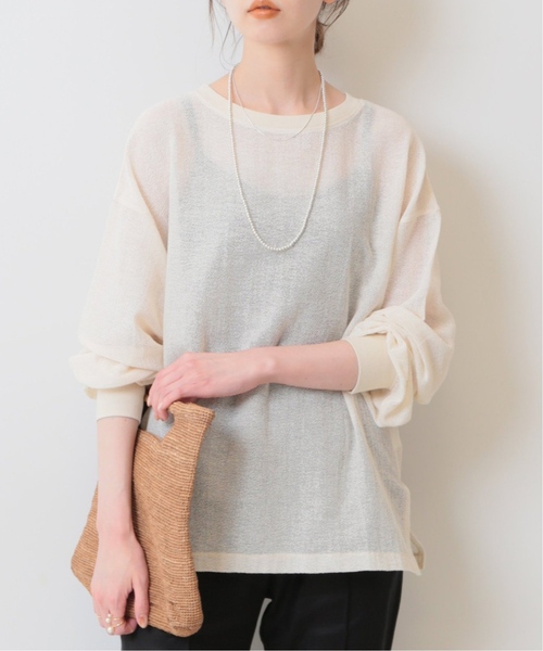 大人女性の SLOBE IENA（スローブイエナ）の「《追加》メッシュプルオーバー トップス