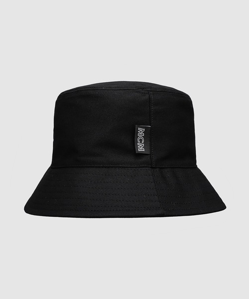 MCM（エムシーエム）の「MCM エッセンシャル バケットハット - コットンツイル（ハット・メンズ・ブラック・ONE SIZE）」の2枚目の写真