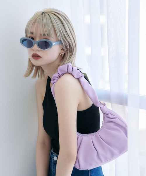 HALEY PESCA（ヘーリーペスカ）の「HALEY PESCA/オーバルフレーム サングラス（サングラス・レディース・ホワイト/ブラック/ブルー・FREE）」の3枚目の写真