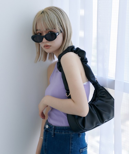 HALEY PESCA（ヘーリーペスカ）の「HALEY PESCA/オーバルフレーム サングラス（サングラス・レディース・ホワイト/ブラック/ブルー・FREE）」の10枚目の写真