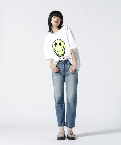 ONE MADE（ワンメイド）の「ONE MADE(ワンメイド)サガラシシュウニコTシャツ（Tシャツ/カットソー・レディース・ホワイト・F）」の5枚目の写真