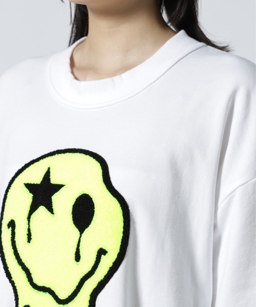 ONE MADE（ワンメイド）の「ONE MADE(ワンメイド)サガラシシュウニコTシャツ（Tシャツ/カットソー・レディース・ホワイト・F）」の9枚目の写真