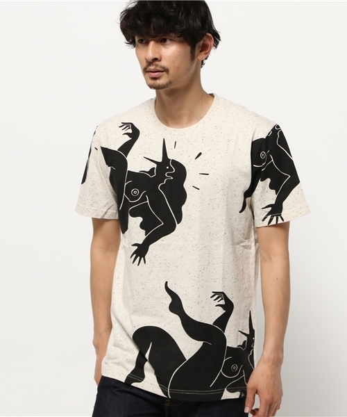 ROCKWELL by Parra（ロックウェル バイ パラ）の「ROCKWELL / falling down Tシャツ（Tシャツ/カットソー・メンズ・ホワイト・SMALL/LARGE/MEDIUM/X-SMALL）」の9枚目の写真