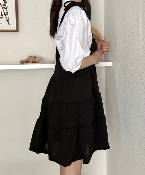 Cham.(チャム)の「ボリューム袖バンドカラーブラウス(シャツ/ブラウス・レディース・オフホワイト・F)」の11枚目の写真