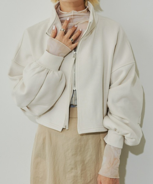 Auntie Rosa Holiday(アンティローザホリデー)の「アウトシームボトルネックプルオーバー(Tシャツ/カットソー・レディース・ベージュ/グレー・FREE)」の2枚目の写真