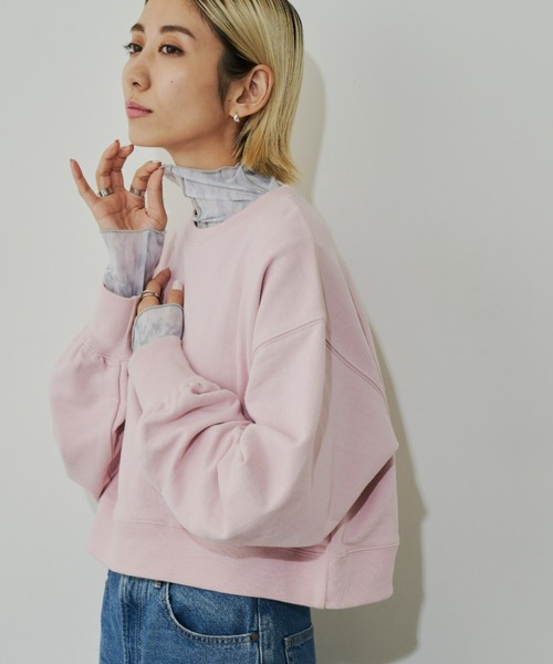 Auntie Rosa Holiday(アンティローザホリデー)の「アウトシームボトルネックプルオーバー(Tシャツ/カットソー・レディース・ベージュ/グレー・FREE)」の13枚目の写真