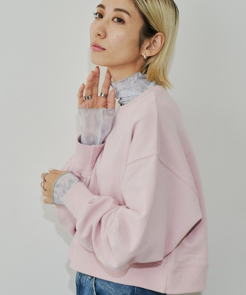 Auntie Rosa Holiday(アンティローザホリデー)の「アウトシームボトルネックプルオーバー(Tシャツ/カットソー・レディース・ベージュ/グレー・FREE)」の15枚目の写真