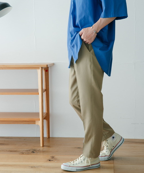ITEMS URBANRESEARCH（アイテムズ アーバンリサーチ）の「ピンヘッド テーパードイージーパンツ（その他パンツ・メンズ・グレー/ネイビー/ベージュ/ブラック・LARGE/MEDIUM）」の12枚目の写真