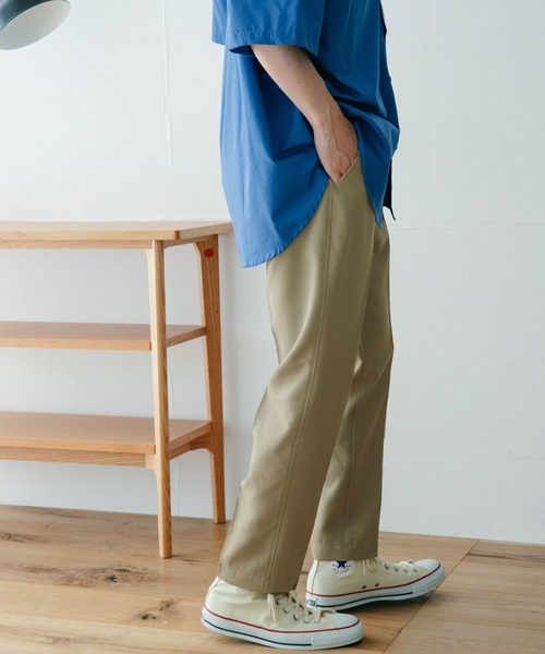 ITEMS URBANRESEARCH（アイテムズ アーバンリサーチ）の「ピンヘッド テーパードイージーパンツ（その他パンツ・メンズ・グレー/ネイビー/ベージュ/ブラック・LARGE/MEDIUM）」の14枚目の写真