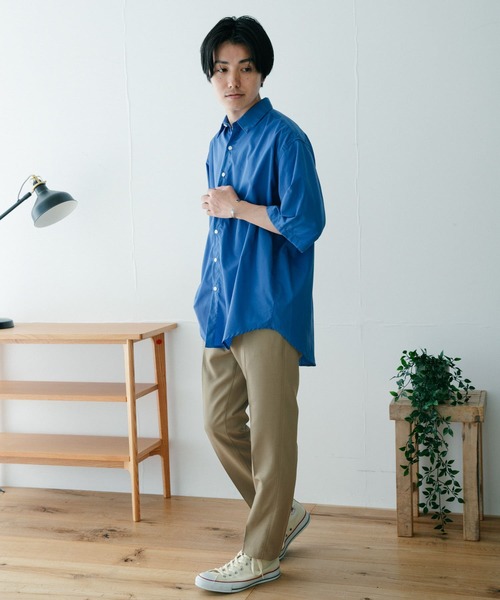 ITEMS URBANRESEARCH（アイテムズ アーバンリサーチ）の「ピンヘッド テーパードイージーパンツ（その他パンツ・メンズ・グレー/ネイビー/ベージュ/ブラック・LARGE/MEDIUM）」の17枚目の写真