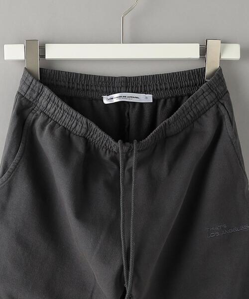 LOS ANGELES APPAREL(ロサンゼルスアパレル)の「【別注】 <LOS ANGELES APPAREL> LOGO SWEAT PANTS/パンツ(スウェットパンツ・メンズ・ブラウン/ライトグレー/ダークグレー・S/M/L/XL)」の5枚目の写真