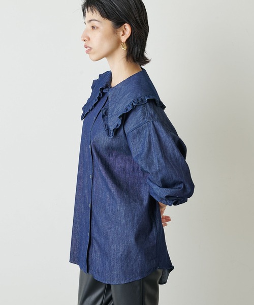 Whim Gazette（ウィムガゼット）の「【WEB限定】DENIMフラットカラー