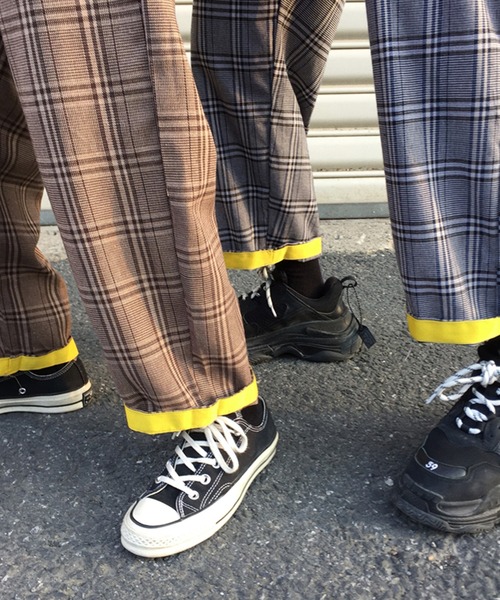 GENXDER（ノンジェンダー）の「【genxder】ユニセックスチェック柄カーゴパンツ（カーゴパンツ・メンズ・ベージュ/グレー・LARGE/MEDIUM/X-LARGE）」の19枚目の写真