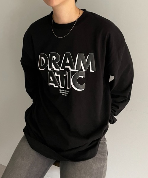 SUPERTHANKS(スーパーサンクス)の「【SUPERTHANKS / スーパーサンクス】DRAMATIC LONG SLEEVE Tシャツ(Tシャツ/カットソー・レディース・ホワイト/ブラック・SMALL)」の2枚目の写真