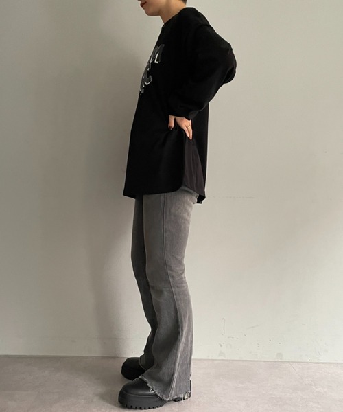 SUPERTHANKS(スーパーサンクス)の「【SUPERTHANKS / スーパーサンクス】DRAMATIC LONG SLEEVE Tシャツ(Tシャツ/カットソー・レディース・ホワイト/ブラック・SMALL)」の22枚目の写真