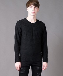 Buffalo Bobs | GRAIN(グレイン) ウェーブタック Vネック ロンT(Tシャツ/カットソー)