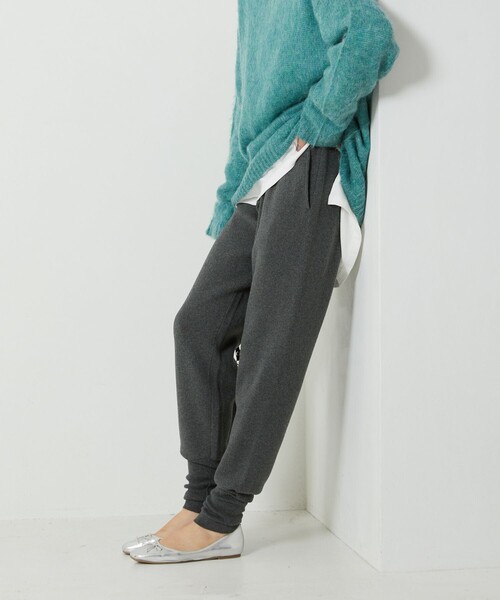 FREAK'S STORE（フリークスストア）の「【WEB限定】ニットジョガーパンツ（その他パンツ・レディース・ピンク/ナチュラル/レッド/ブルー/ライトグレー/グリーン/ブラック/グレー/ベージュ・MEDIUM/SMALL）」の4枚目の写真