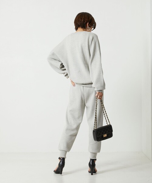 FREAK'S STORE（フリークスストア）の「【WEB限定】ニットジョガーパンツ（その他パンツ・レディース・ピンク/ナチュラル/レッド/ブルー/ライトグレー/グリーン/ブラック/グレー/ベージュ・MEDIUM/SMALL）」の22枚目の写真