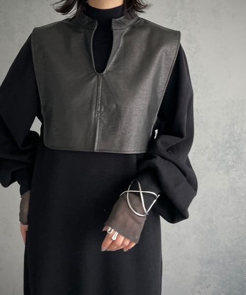 &g'aime（アンジェム）の「【&g’aime】レザーショートベスト（ベスト・レディース・ブラック/ブラウン/グレイッシュベージュ・FREE）」の13枚目の写真