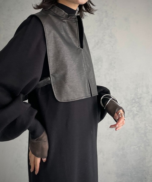 &g'aime（アンジェム）の「【&g’aime】レザーショートベスト（ベスト・レディース・ブラック/ブラウン/グレイッシュベージュ・FREE）」の16枚目の写真