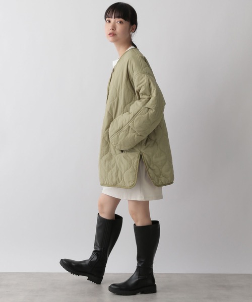 LOWRYS FARM（ローリーズファーム）の「キルティングブルゾン　287159（ブルゾン・レディース・ブラック/ベージュ/カーキ/アイボリー・FREE）」の14枚目の写真