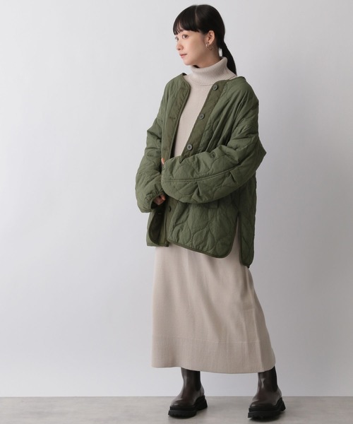 LOWRYS FARM（ローリーズファーム）の「キルティングブルゾン　287159（ブルゾン・レディース・ブラック/ベージュ/カーキ/アイボリー・FREE）」の19枚目の写真