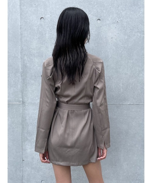 ENVYM（アンビー）の「スーツワンピ（ワンピース・レディース・ブラック/グレー・FREE）」の8枚目の写真