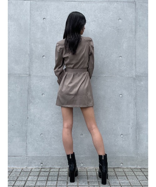 ENVYM（アンビー）の「スーツワンピ（ワンピース・レディース・ブラック/グレー・FREE）」の11枚目の写真