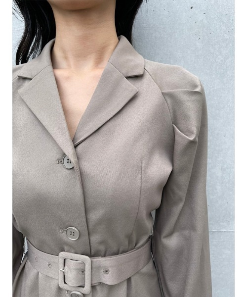 ENVYM（アンビー）の「スーツワンピ（ワンピース・レディース・ブラック/グレー・FREE）」の15枚目の写真