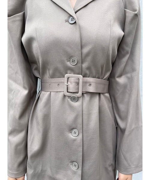 ENVYM（アンビー）の「スーツワンピ（ワンピース・レディース・ブラック/グレー・FREE）」の16枚目の写真