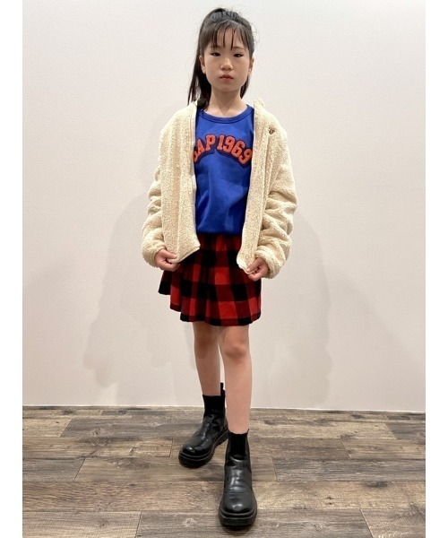 GAP（ギャップ）の「バッファローチェックスカート (キッズ)（スカート・キッズ・レッド・XL/XXL/L/M/XS/S）」の6枚目の写真